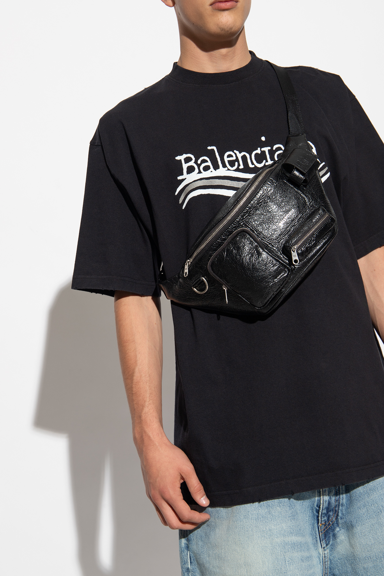 Balenciaga sling hot sale bag men